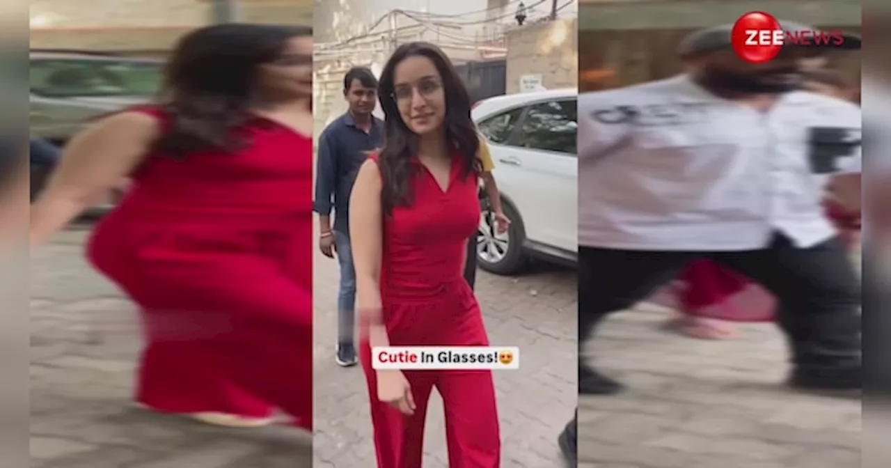 रेड कैजुअल आउटफिट में Shraddha Kapoor दिखीं बेहद क्यूट, प्यारी-प्यारी स्माइल देख दिल हार बैठे फैंस