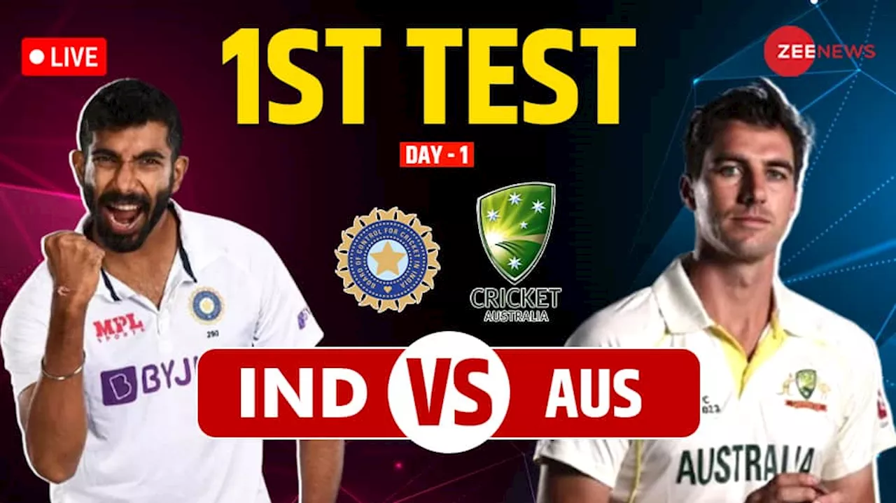  IND Vs AUS BGT 2024 1st Test Live Cricket Score and Updates: IND Wins Toss Opts To Bat Firs