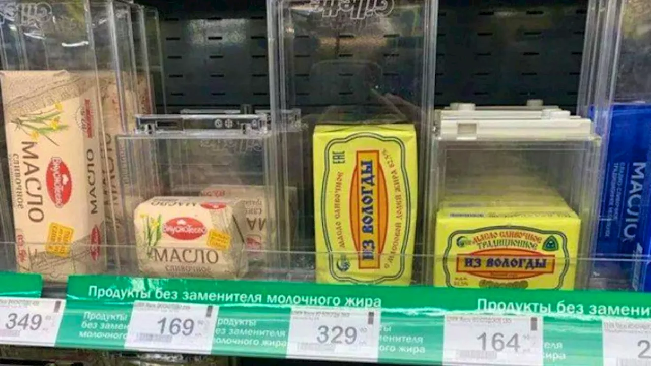 Russland: Supermärkte sperren die Butter ein