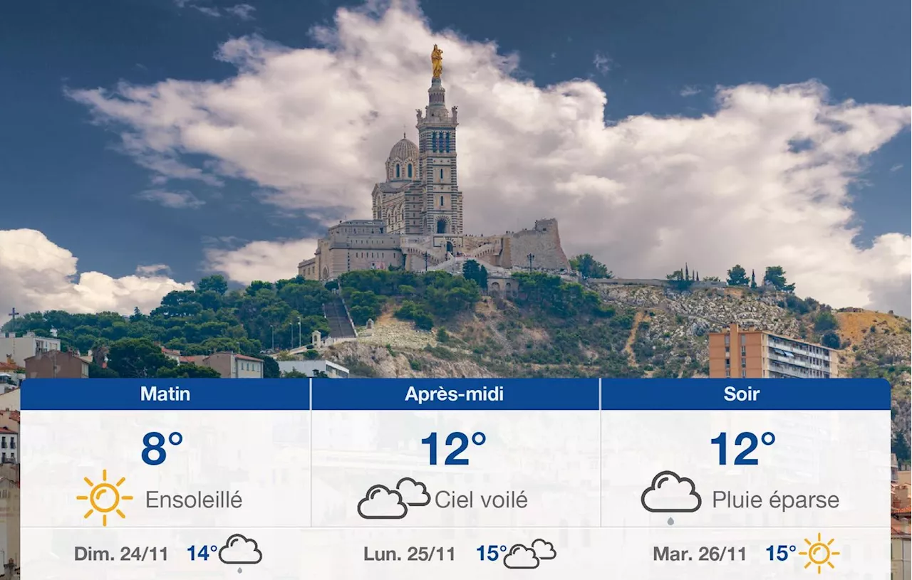 Météo Marseille: prévisions du samedi 23 novembre 2024