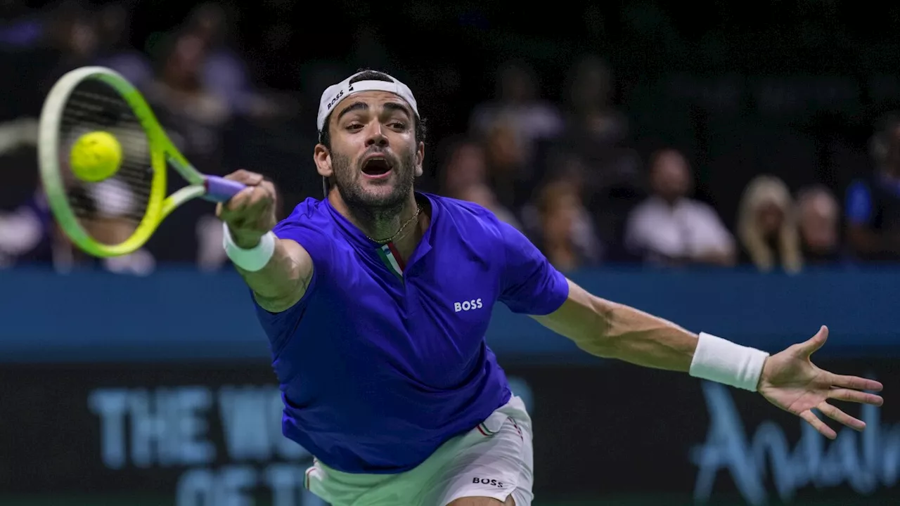 Berrettini beats Kokkinakis to put Italy ahead of Australia and on the verge of the Davis Cup final