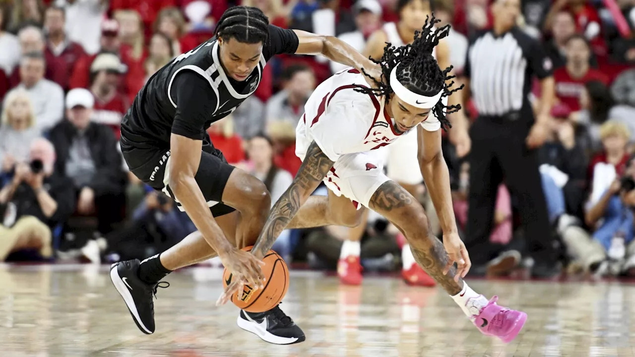 Thiero, Fland lead No. 20 Arkansas past Little Rock 79-67