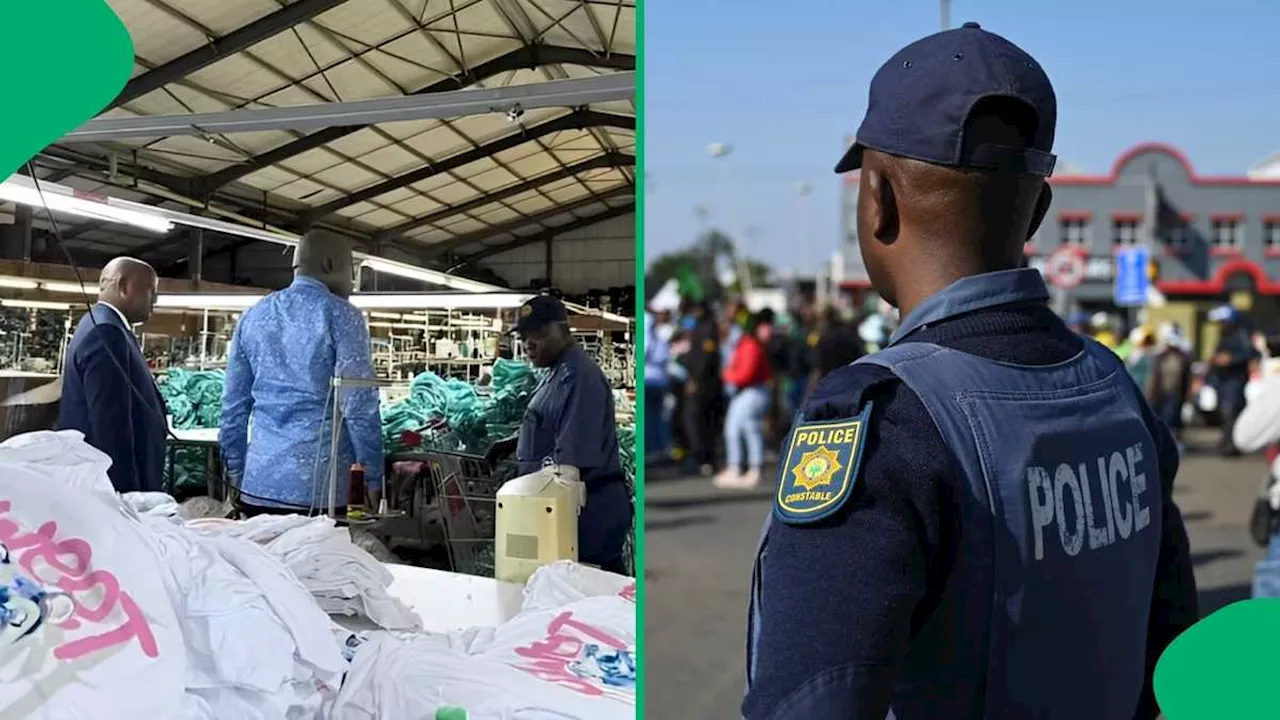 Police Raid 2 Clothing Warehouses in Newcastle in KZN, Arrest 268 Illegal Immigrants Employed There