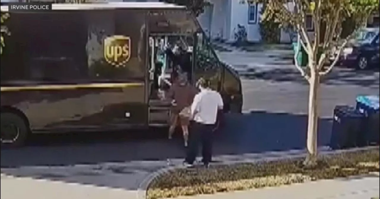 Burglar impersonates Irvine homeowner to steal laptop from UPS driver