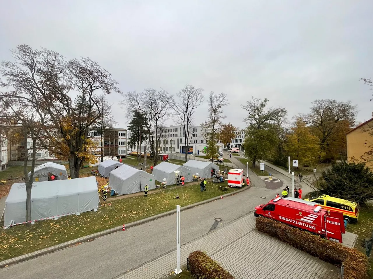 Katastrophenschutzübung im Landkreis Havelland - Blaulichtorganisationen proben Stromausfall im Bereich kritische Infrastruktur