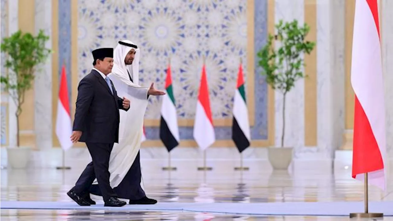 Momen Presiden Prabowo Disambut Upacara Kenegaraan di Qasr Al Watn