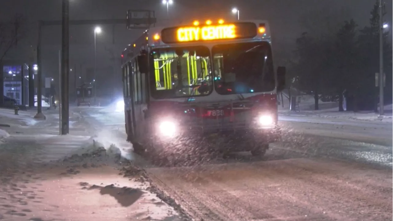 Calgary activates transit detours amid snowfall warning