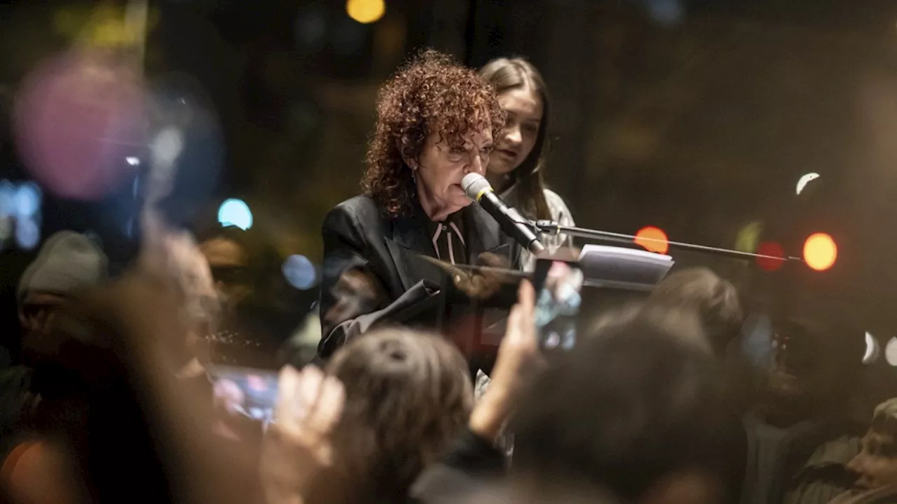 American photographer Nan Goldin opens exhibition in Berlin with fiery speech against Israel