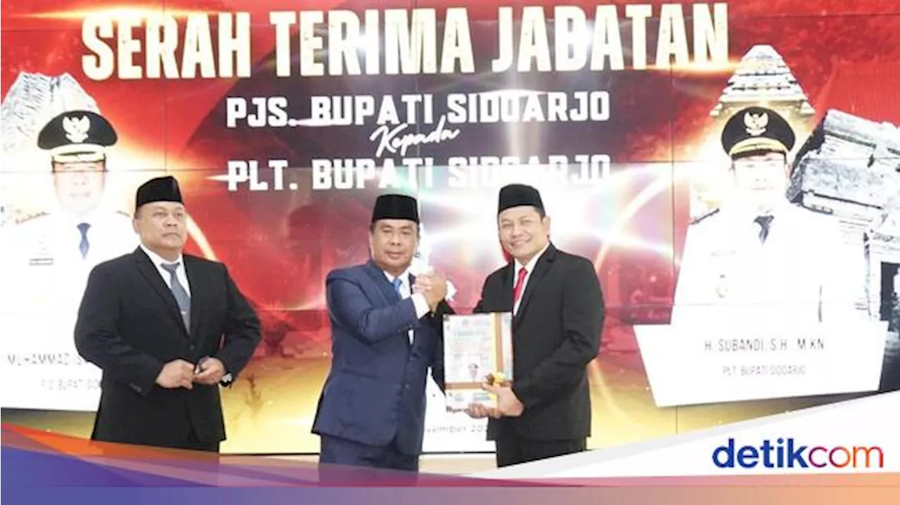 Masa Jabatan Pjs Habis, Subandi Kembali Jabat Plt Bupati Sidoarjo