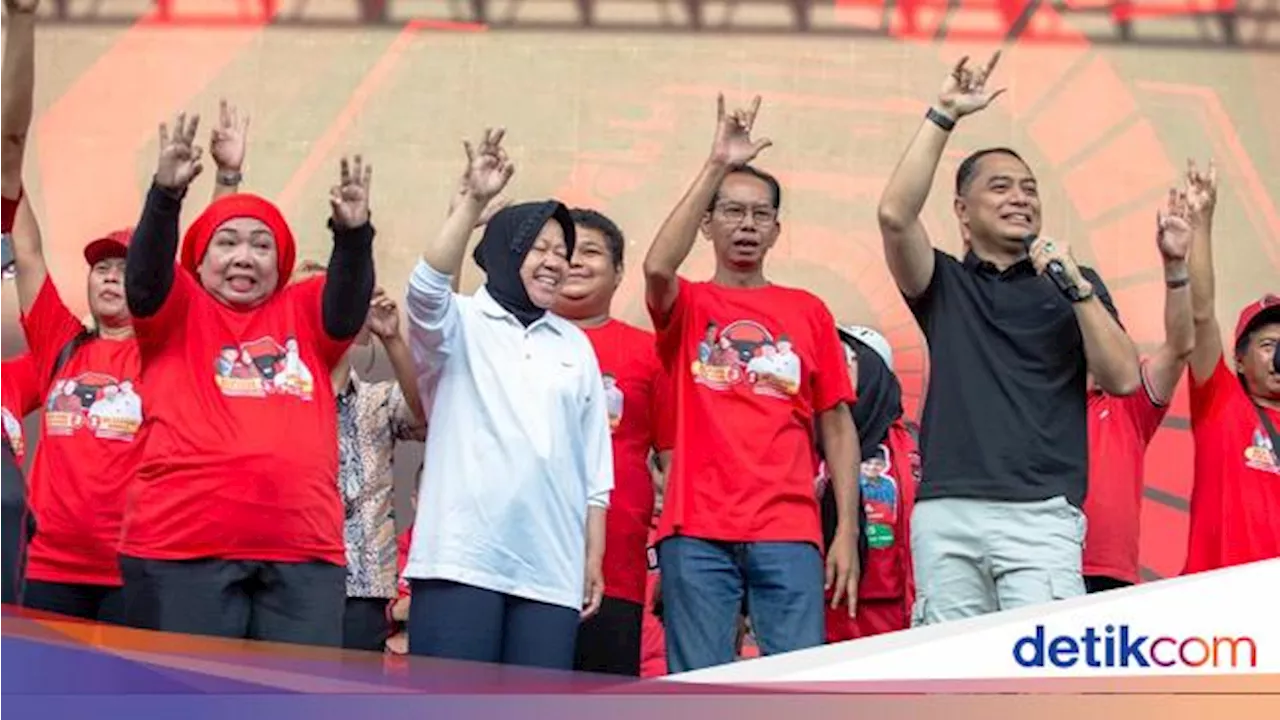 PDIP Surabaya Serbu Kampung Ajak Warga Pilih Risma-Gus Hans dan Erji