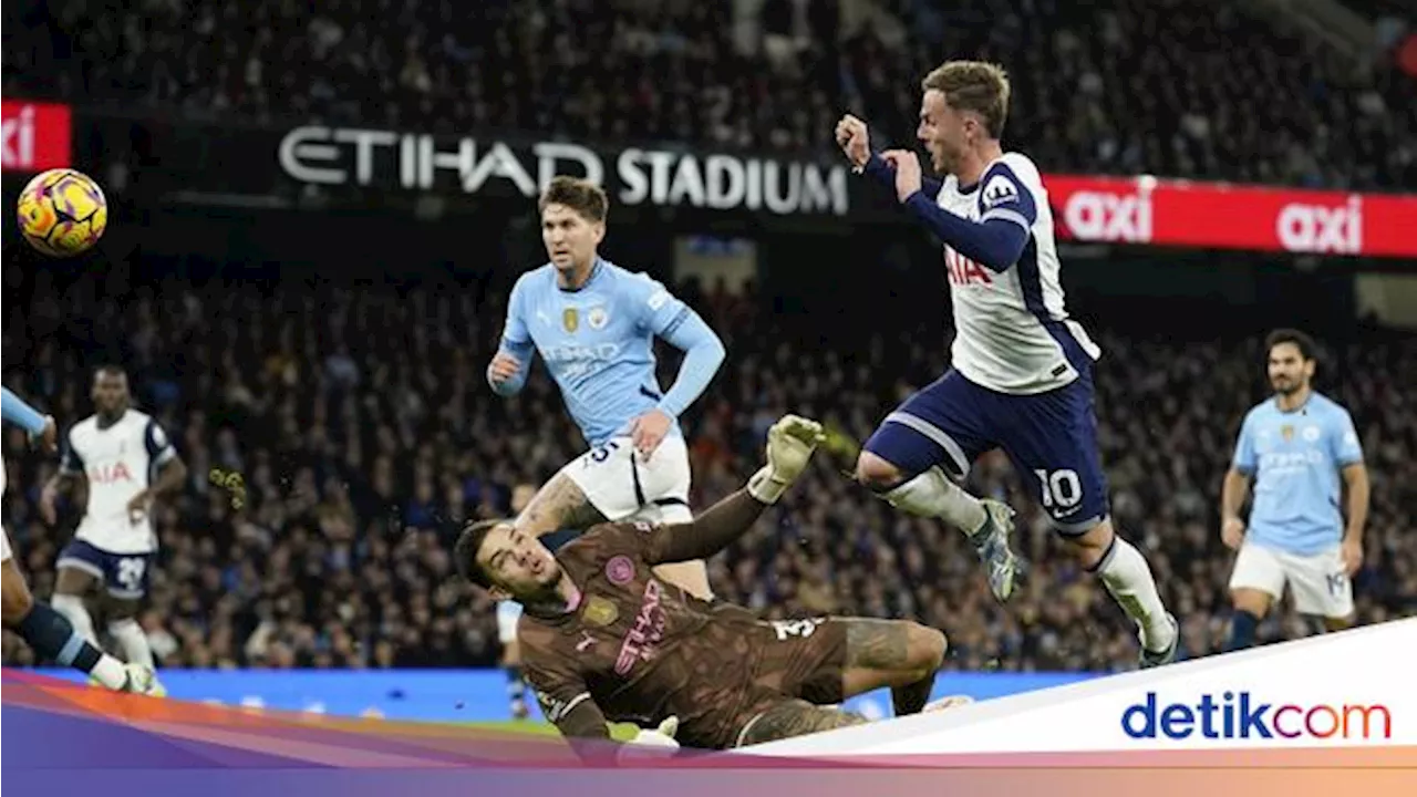 Man City Vs Tottenham: Spurs Unggul 2-0 di Babak I