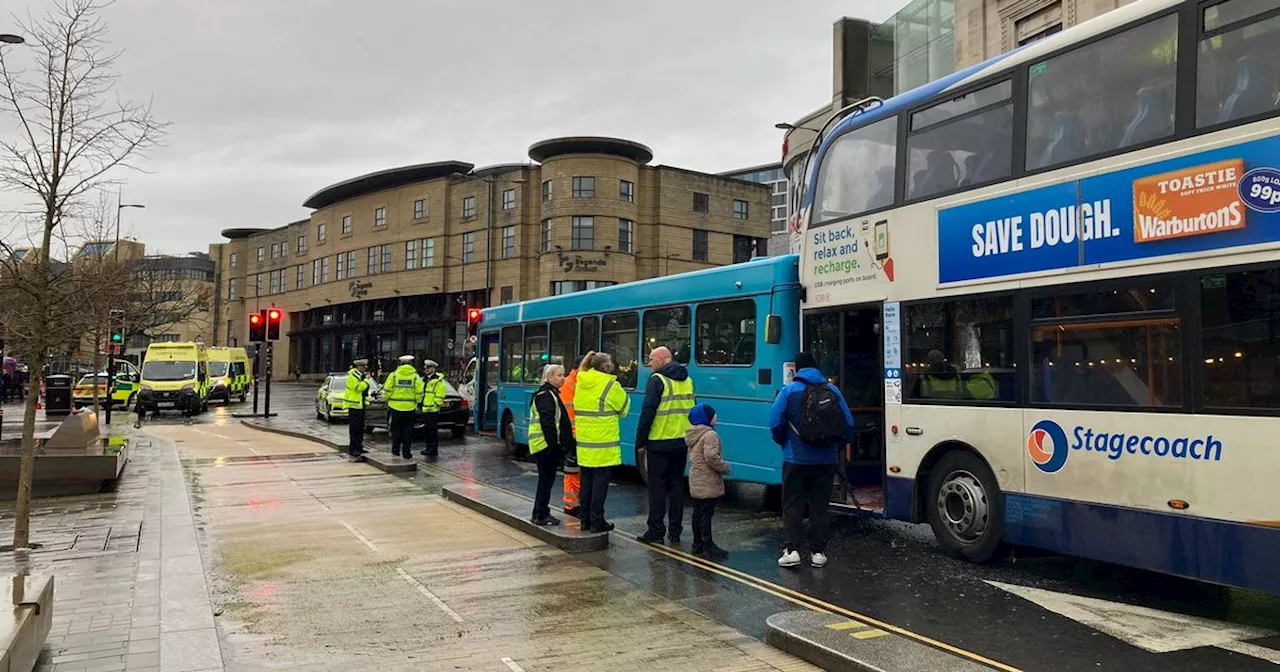 Lime Street shut for hours after bus crash