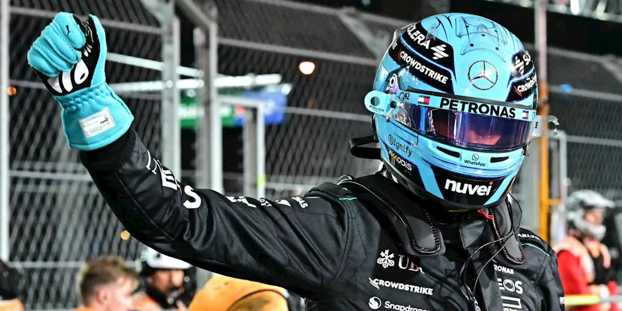 Russell obtiene la pole en Las Vegas y Verstappen clasifica por delante de Norris