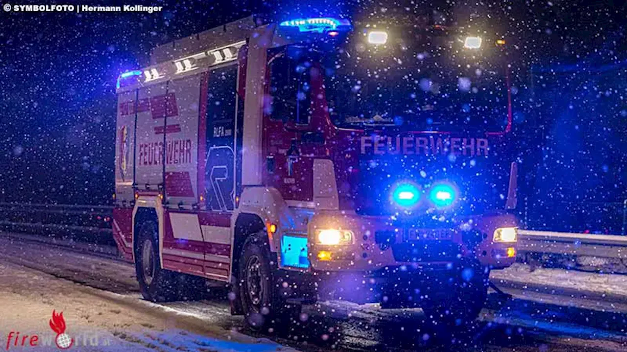 Sbg: Unfall auf Schneefahrbahn mit Taxibus → mehrere Verletzte in Pfarrwerfen