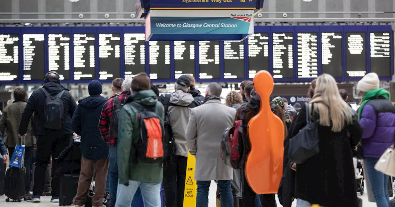 Glasgow trains delayed or cancelled as Storm Bert brings heavy snow and rain