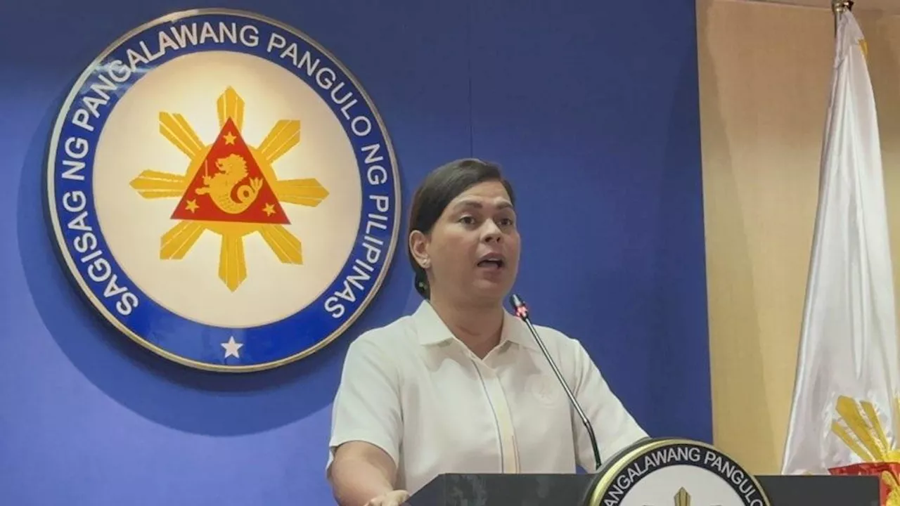 Sara Duterte: 'Assassination' remark vs Marcos not a threat