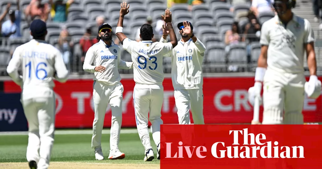 Australia v India: first men’s Test, day two