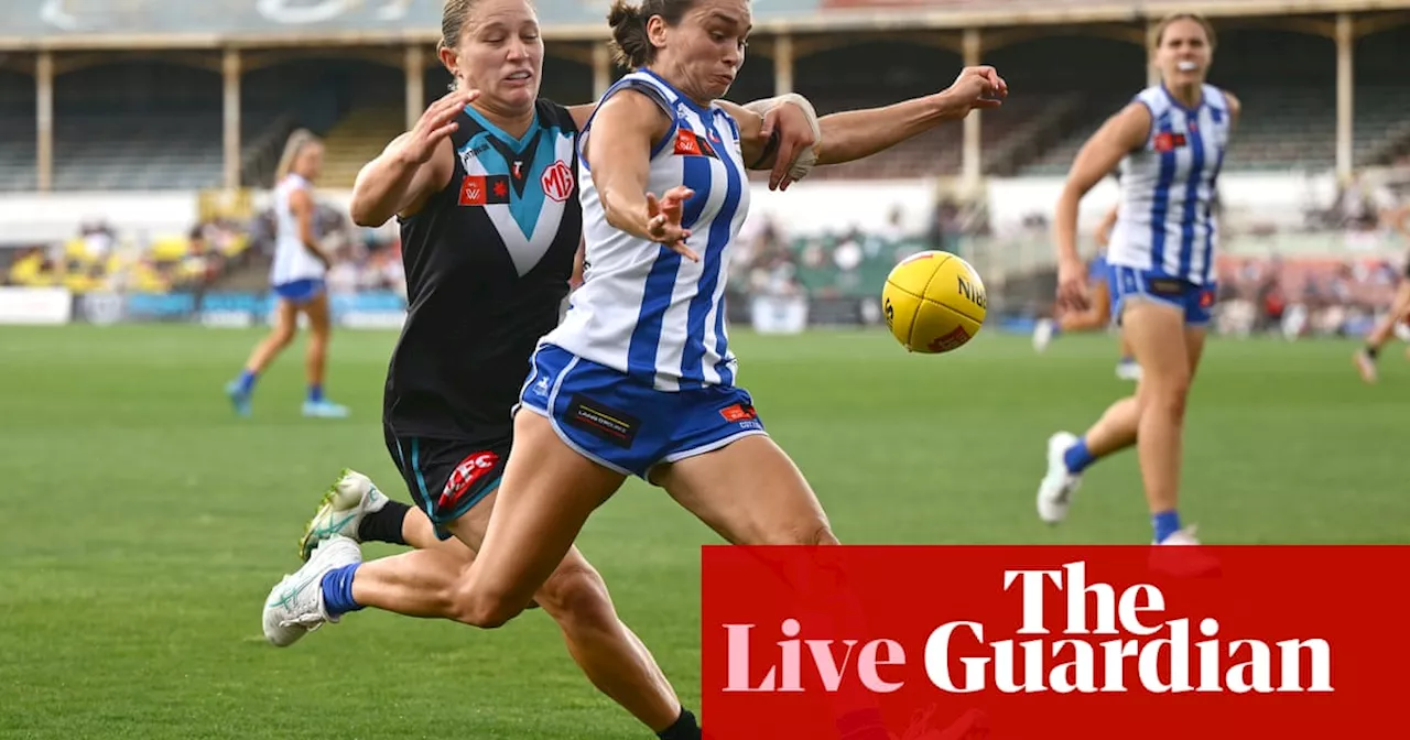 North Melbourne Kangaroos v Port Adelaide Power: AFLW preliminary final