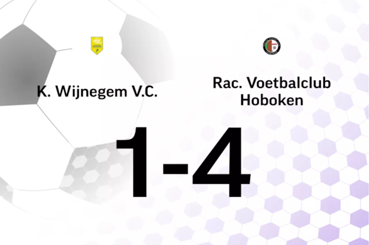 M. El Kordi maakt twee goals voor Hoboken B in wedstrijd tegen VC Wijnegem B