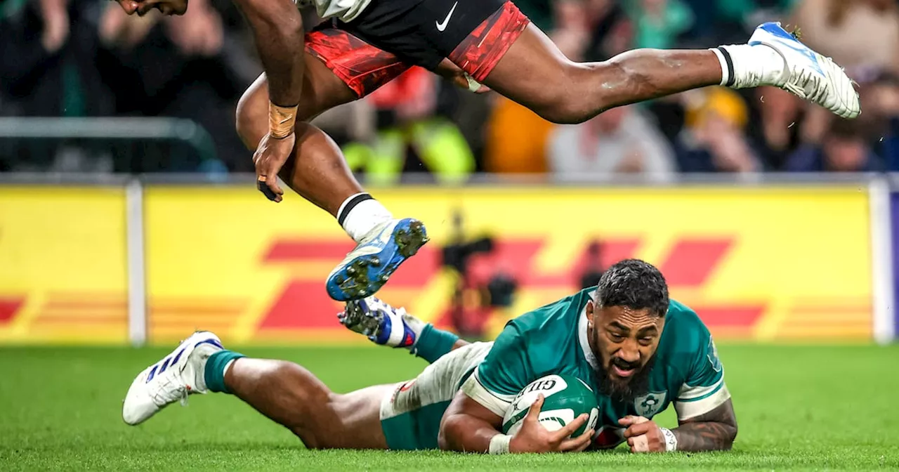 Ireland v Fiji player ratings: Bundee Aki bounces back, Caelan Doris leads by example