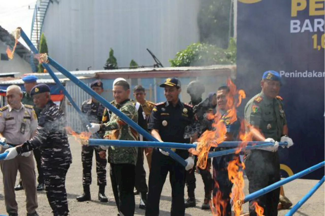 Bea Cukai Parepare Musnahkan Barang Ilegal Senilai Lebih Rp 2,25 Miliar, Terbanyak Rokok