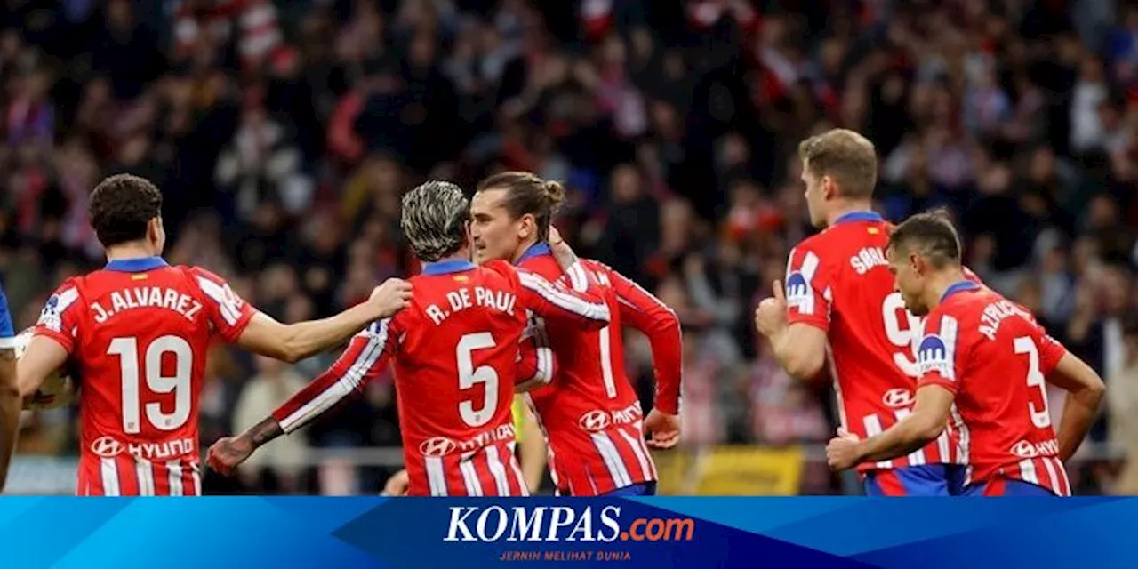 Klasemen Liga Spanyol: Atletico Madrid Vs Alaves 2-1, Griezmann dkk Geser Real Madrid