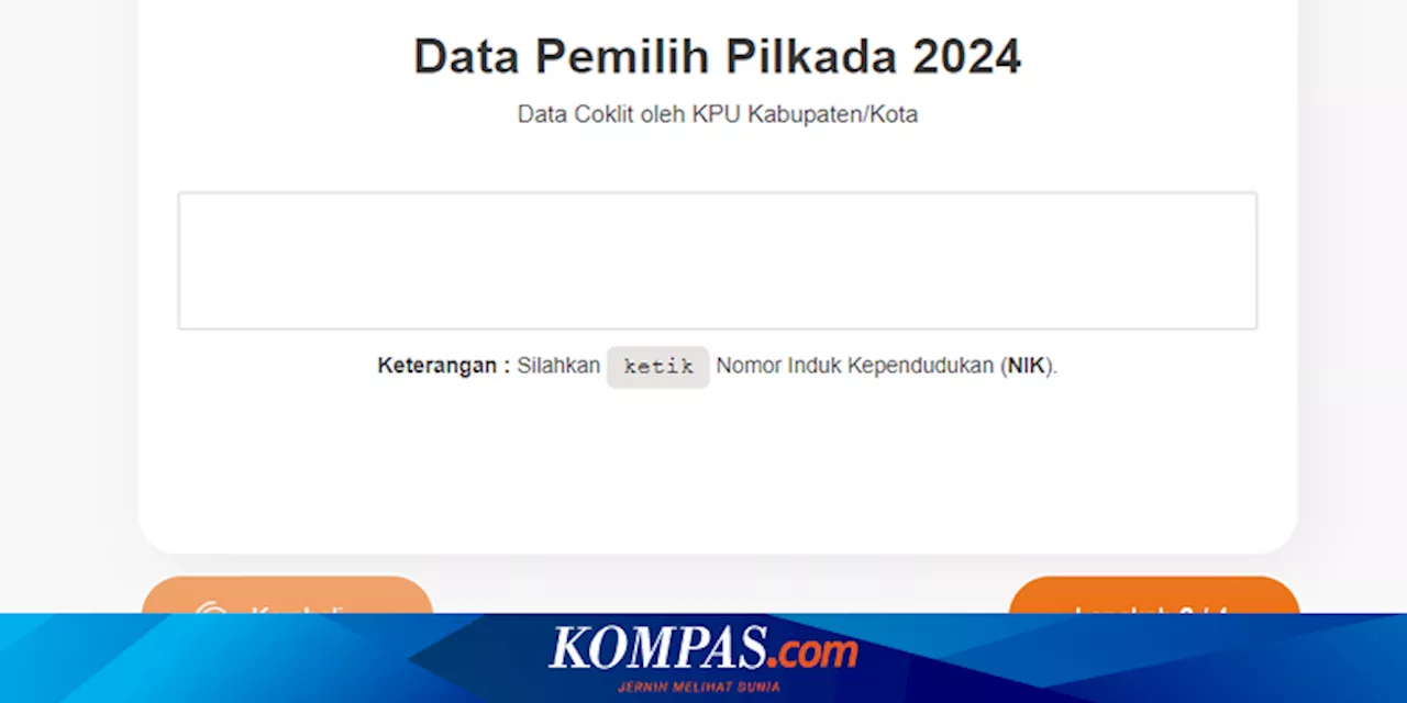 Cara Cek DPT Online Pilkada 2024, Berikut Link dan Syarat Mencoblos di TPS