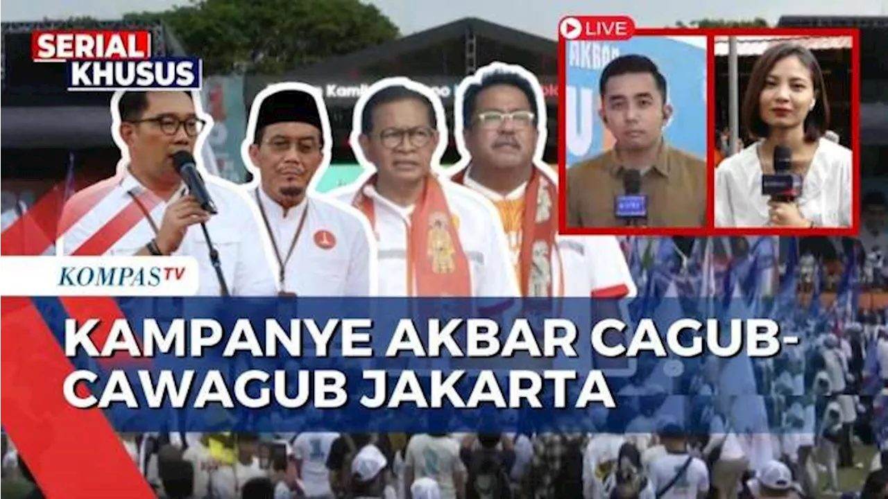 Begini Pantauan Situasi di Kampanye Akbar Cagub-Cawagub Jakarta