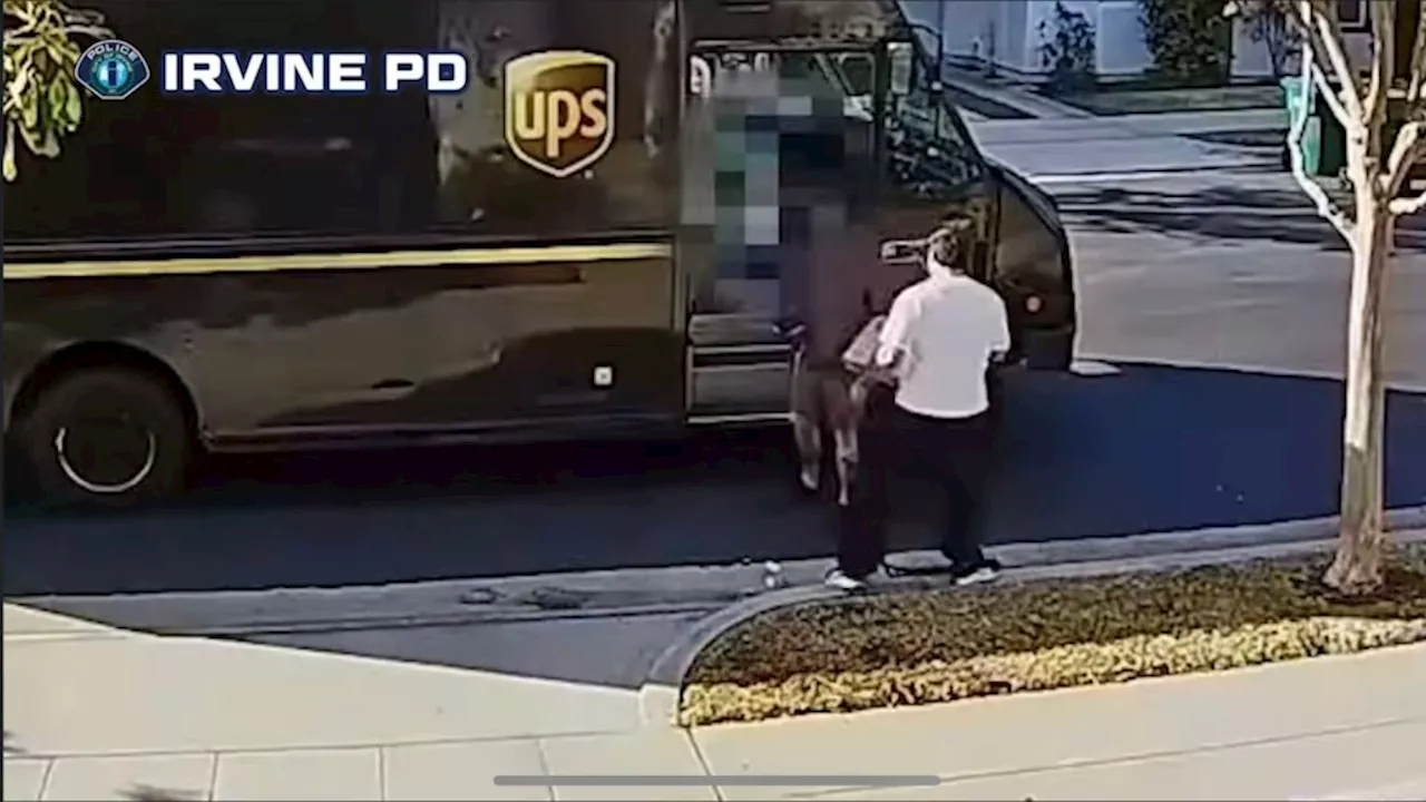 Porch pirate poses as Irvine resident to steal Apple laptop as UPS delivers it, police say