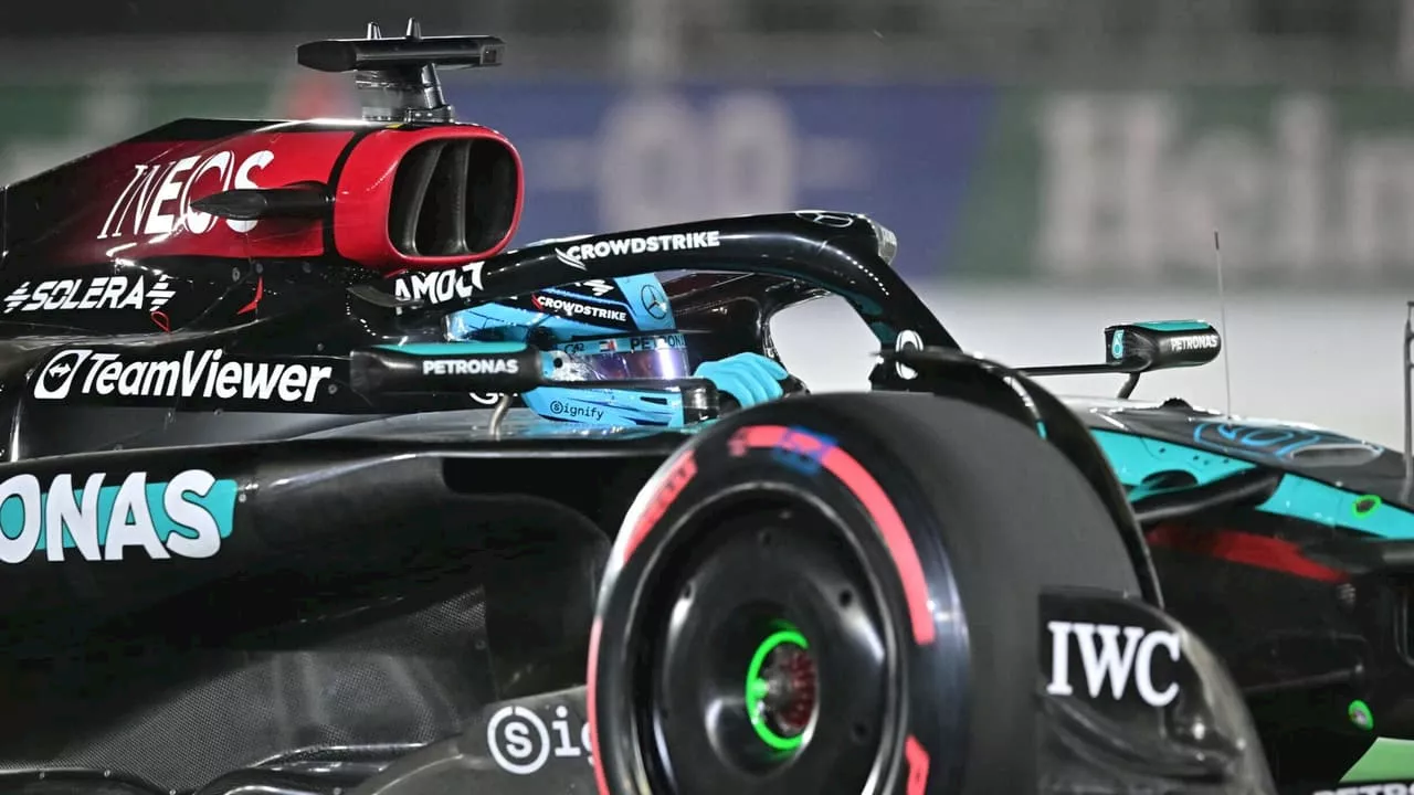 Russell mantém Mercedes em alta e lidera treino livre 3 do GP de Las Vegas