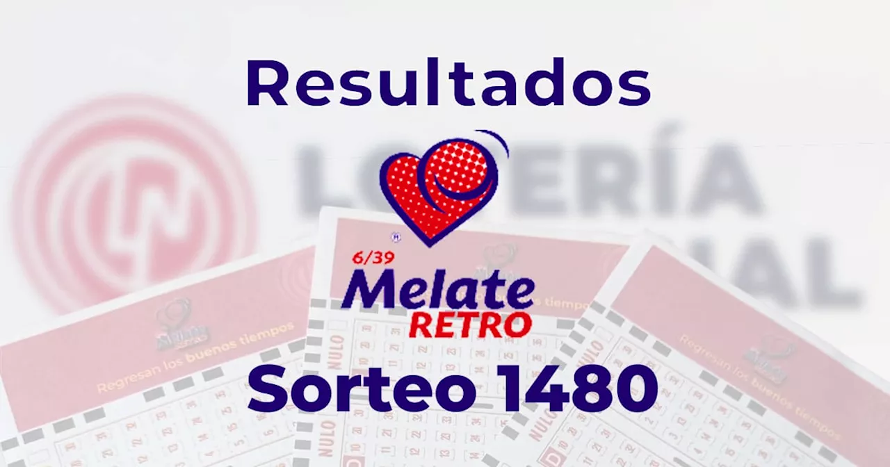 Resultados del Melate Retro 1480: ve aquí los números ganadores del sorteo