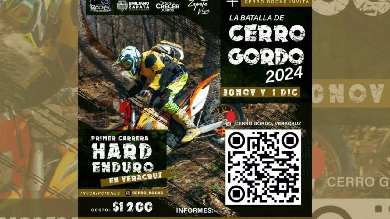 Anuncian en Cerro Gordo primera carrera Hard Enduro en Veracruz