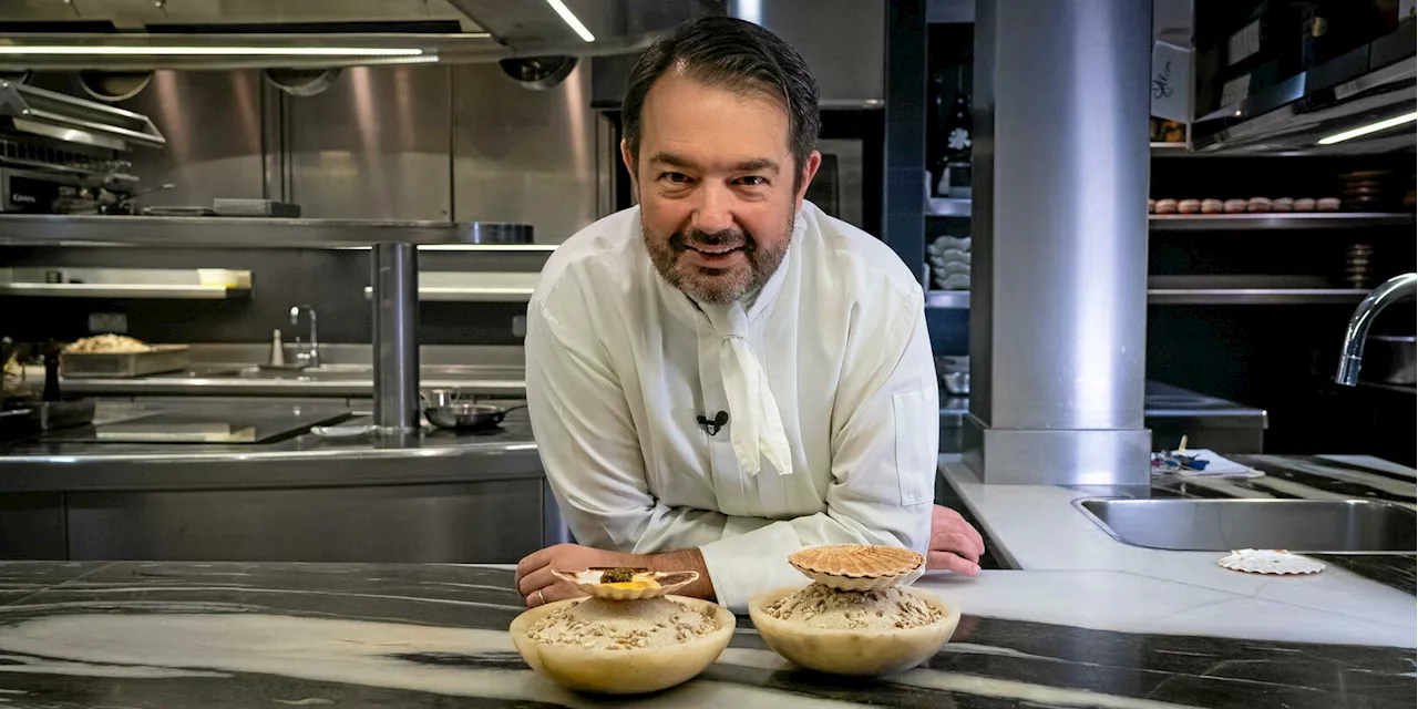 Recette de fêtes par Jean-François Piège : les saint-jacques en blinis