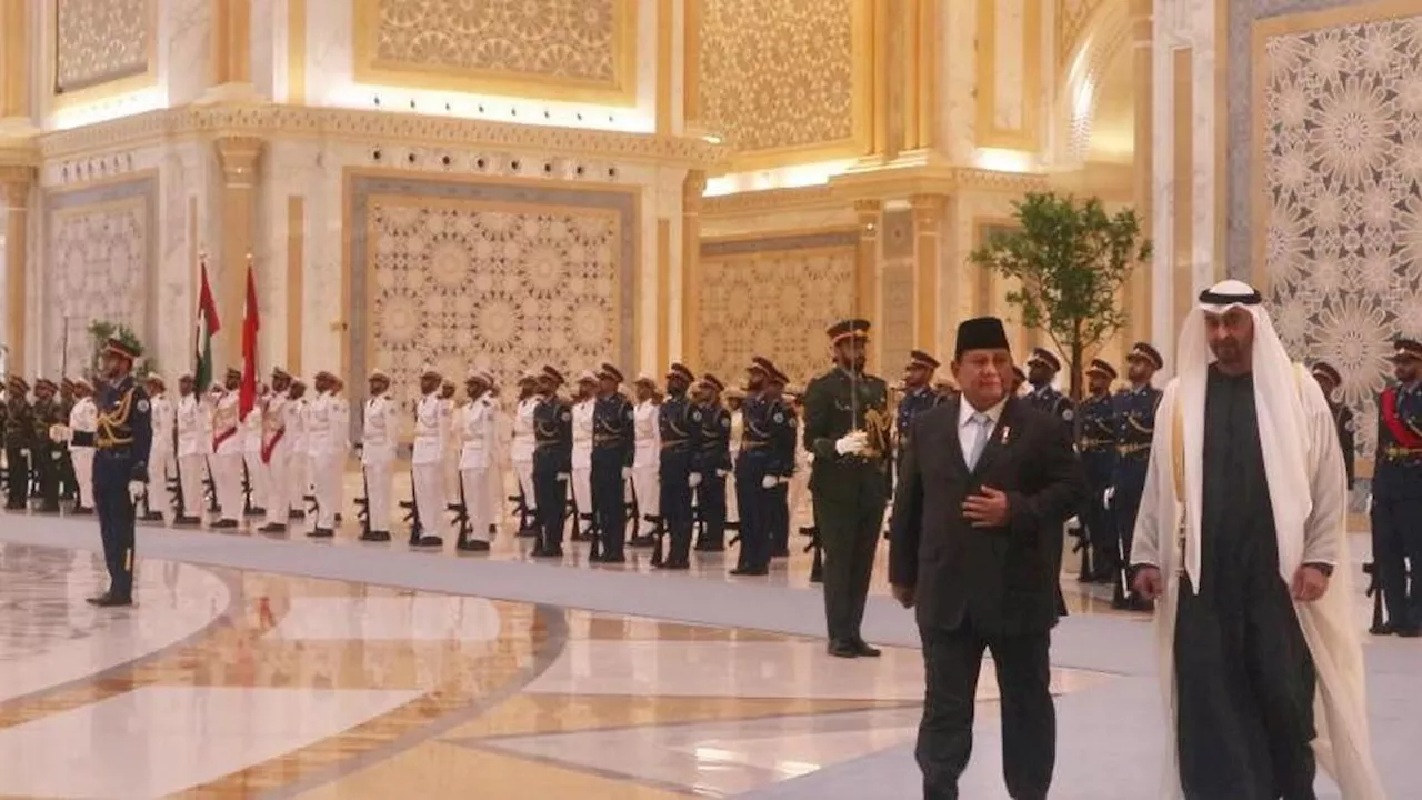 Prabowo Bertemu Pangeran MBZ di Istana Qasr Al Watan