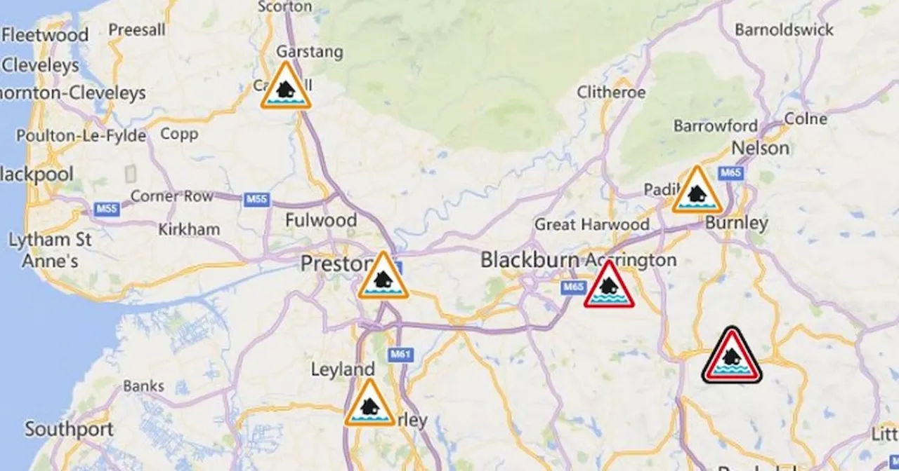 Lancashire flood warnings and alerts issued as Storm Bert brings heavy rain