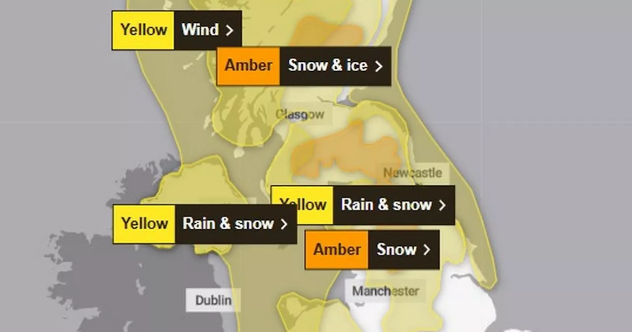 Met Office issues new rare amber snow warning for part of Lancashire