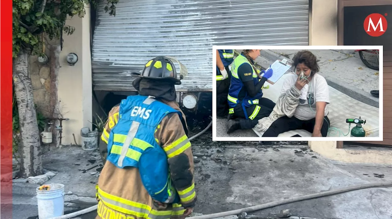 Abuelita y nieto se salvan de morir en incendio en San Nicolás gracias a sus vecinos