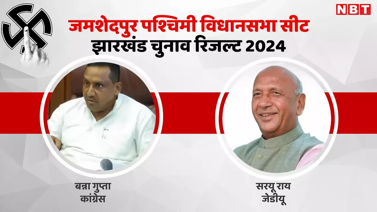 Jamshedpur West Election Result 2024 Live: जमशेदपुर पश्चिमी में मंत्री बन्ना गुप्ता की प्रतिष्ठा दांव पर, JDU के सरयू राय दे रहे कड़ी टक्कर, जानें पल-पल का अपडेट