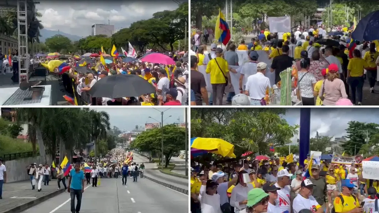 Así fueron las manifestaciones nacionales en contra del Gobierno del presidente Petro