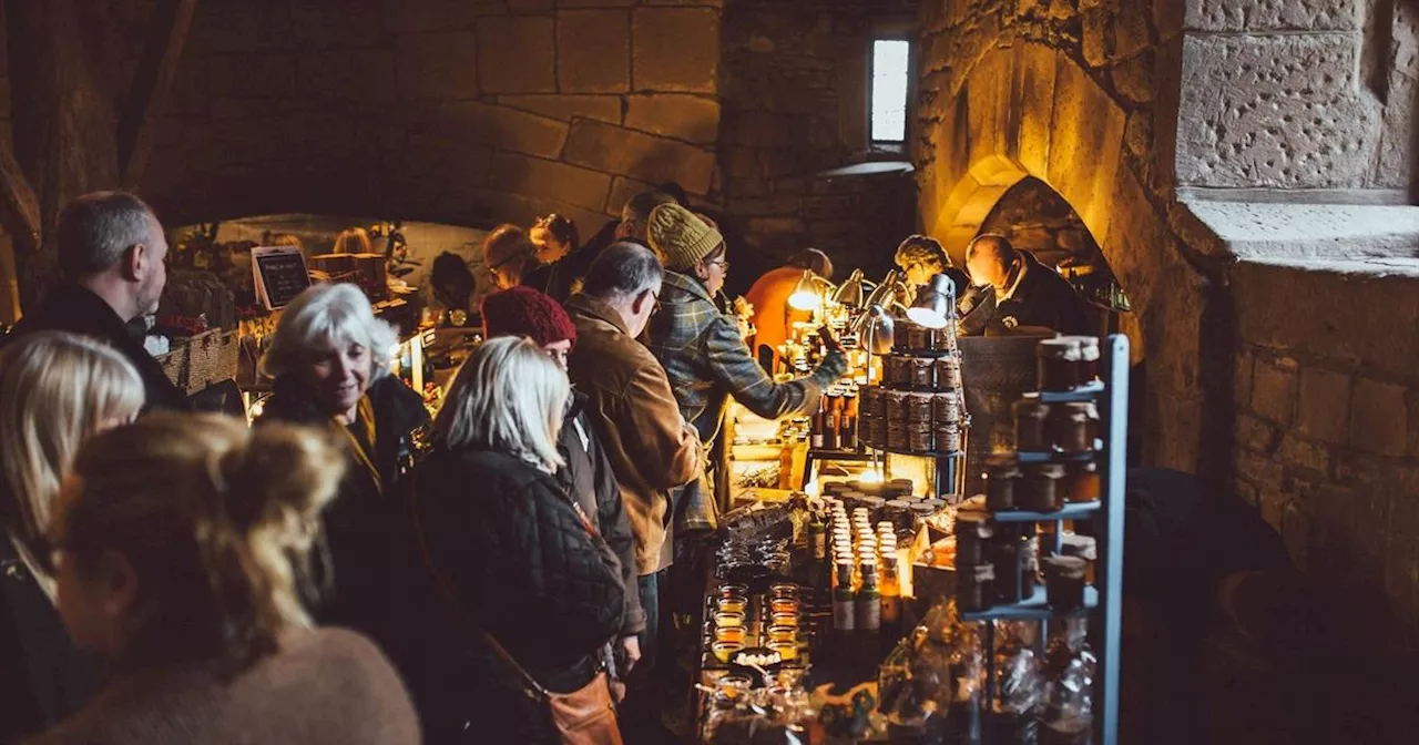 Peak District hall hosting Christmas market historic 900-year-old setting