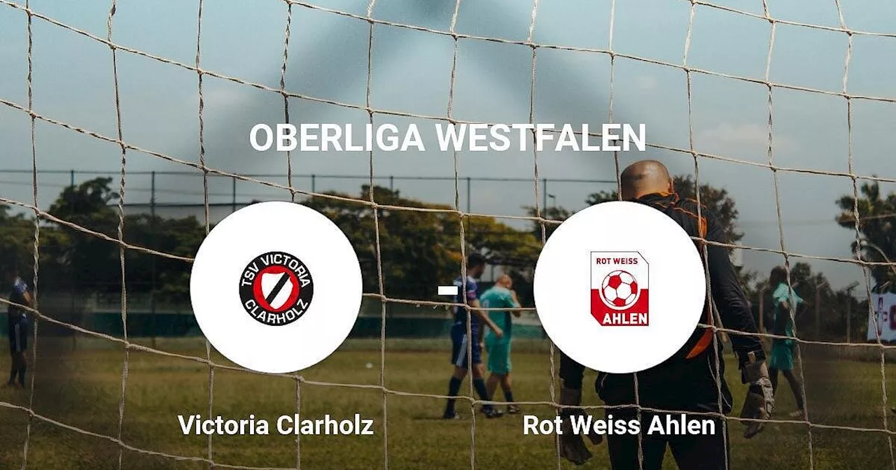 Das Spiel zwischen dem Victoria Clarholz und dem Rot Weiss Ahlen endet unentschieden