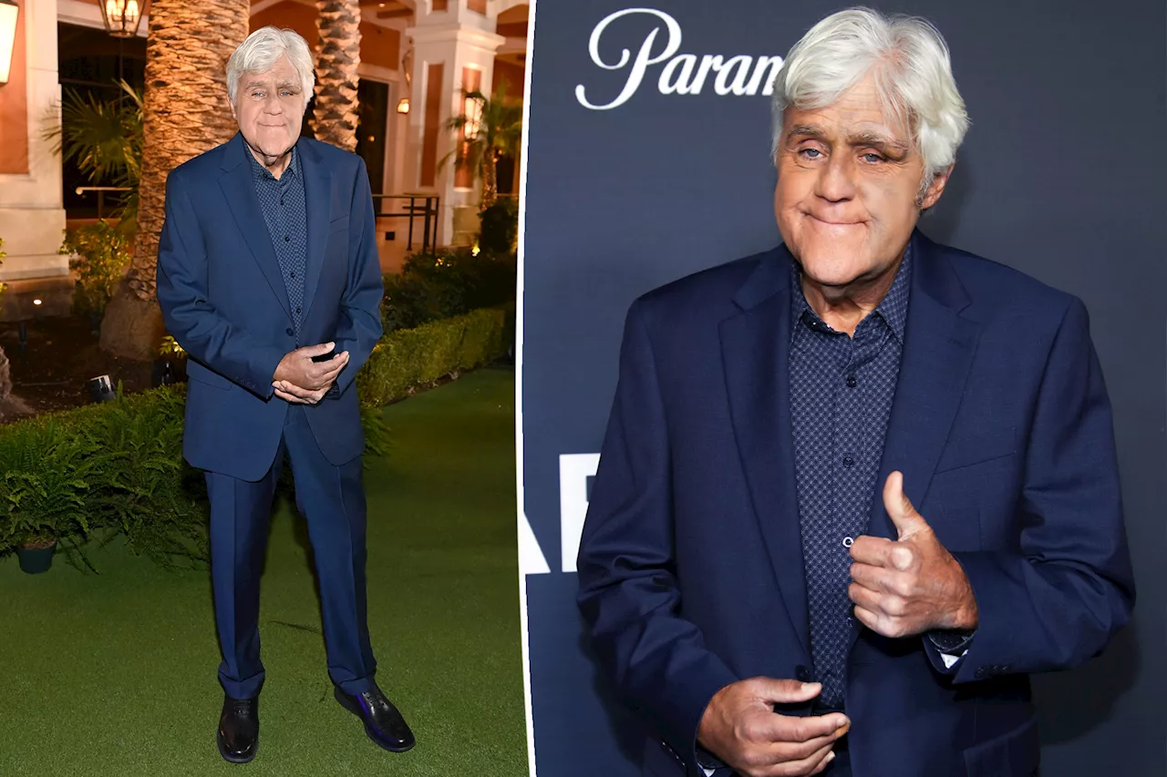 Jay Leno hits red carpet in Las Vegas with swelling, bruises after nasty fall