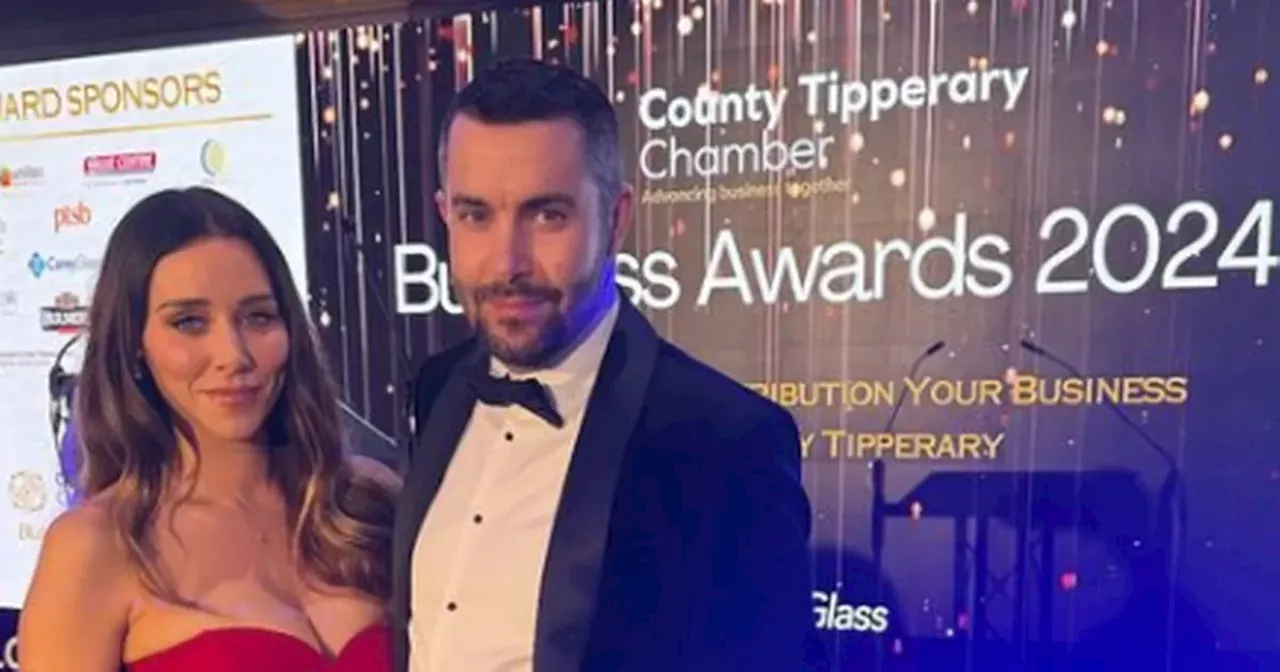 Una Healy steps out with new boyfriend Aidan Coleman as she receives award