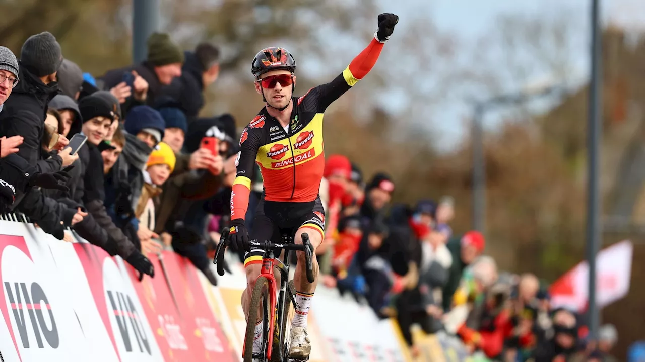 Cyclocross : Eli Iserbyt s’offre une deuxième victoire cette saison, podium 100% belge à Courtrai