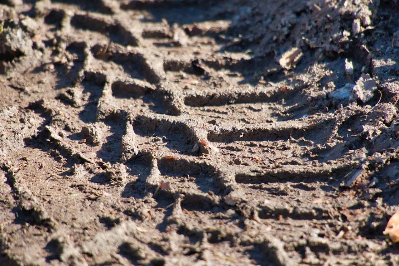 Warning issued over muddy roads after cyclist is injured