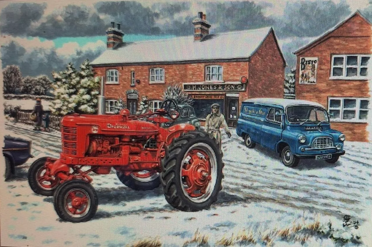 Art at popular Shrewsbury church Christmas fair features old school Shropshire Star delivery van