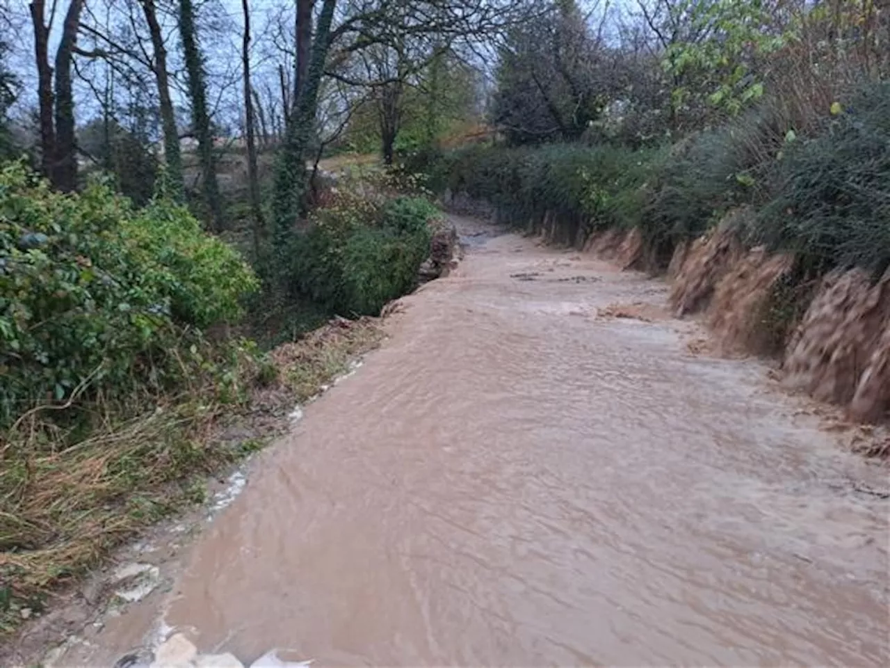 Storm Bert: Landslide on Shropshire/Wales border and Ironbridge canoeists in trouble in weather chaos