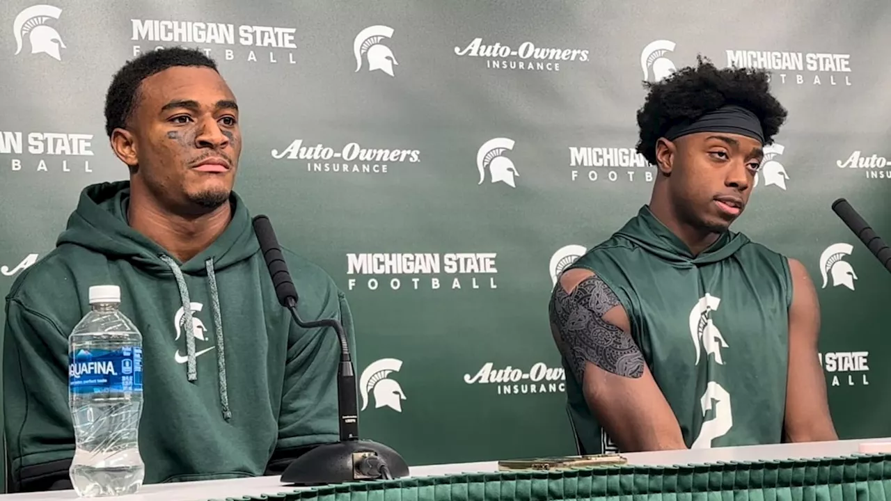 WATCH: Michigan State's Aidan Chiles, Montorie Foster Jr., Jordan Hall Talk Win Over