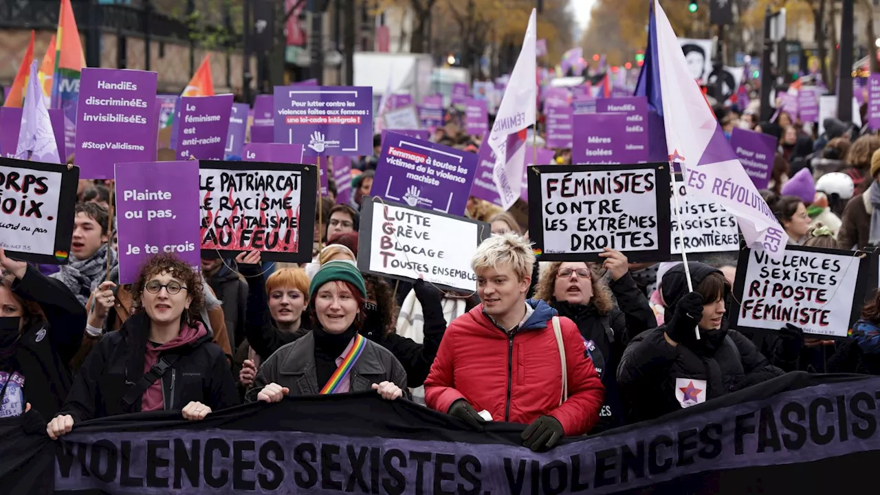 Thousands protest against sexual violence in France as Gisele Pelicot trial continues