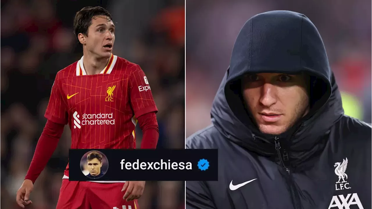 Federico Chiesa breaks silence on social media amid reports claiming he's 'unhappy' at Liverpool